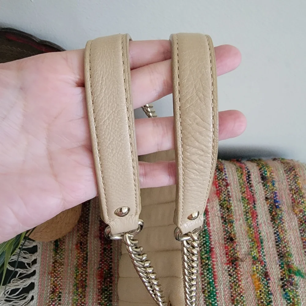 Kate spade Gold Chain Shoulder Bag beige Purse
